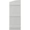 Ekena Millwork Americraft 6-Board (3 Batten) Wood Joined Board-n-Batten Shutters w/Ellipt Top, ARW401BE621X77STH, PR ARW401BE621X77STH - alternate 4
